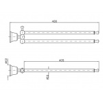 Zucchetti Delfi Uchwyt na Ręcznik 480 mm chrom ZAC224