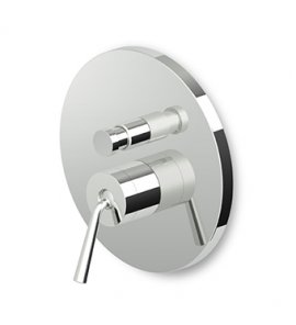 Zucchetti Isystick Bateria wannowo-natryskowa jednouchwytowa podtynkowa element zewnętrzny chrom ZP1096