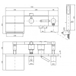 Zucchetti Pan+ Bateria wannowo-natryskowa jednouchwytowa podtynkowa element zewnętrzny chrom ZP8046