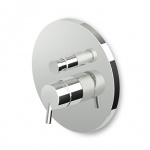 Zucchetti Simply Beautiful Bateria wannowo-natryskowa jednouchwytowa podtynkowa element zewnętrzny chrom ZSB096
