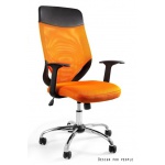 Unique Mobi Plus Fotel biurowy pomarańczowy W-952-5