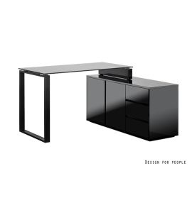 Unique Marin Biurko czarne TCD-1300
