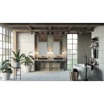 Alanad Etna Umywalka kamienna prostokątna nablatowa 610x400 mm czarny granit KUN-004CZ