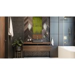 Alanad Galeras Umywalka kamienna prostokątna nablatowa 510x395 mm czarny granit KUN-005CZ