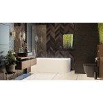 Alanad Galeras Umywalka kamienna prostokątna nablatowa 510x395 mm czarny granit KUN-005CZ