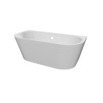 Alanad Gauli Wanna przyścienna 160x75 z przelewem okrągłym biały AWW-004-160NPP