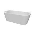 Alanad Gauli Wanna wolnostojąca przyścienna 140x73 cm z przelewem szczelinowym Biały AWW-004-140ZP