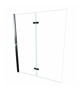 Alanad Jeziorak Parawan nawannowy 2-panelowy składany 100x150 Chrom SPW-002-100CH