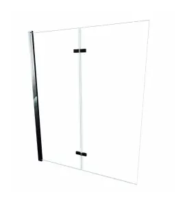 Alanad Jeziorak Parawan nawannowy 2-panelowy składany 100x150 Chrom SPW-002-100CH