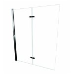 Alanad Jeziorak Parawan nawannowy 2-panelowy składany 100x150 Chrom SPW-002-100CH