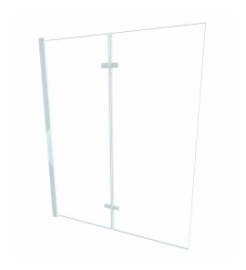 Alanad Jeziorak Parawan nawannowy 2-panelowy składany 100x150 Biały SPW-002-100BI