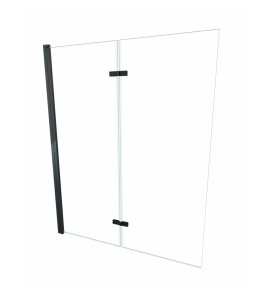 Alanad Jeziorak Parawan nawannowy 2-panelowy składany 100x150 Czarny SPW-002-100CZ