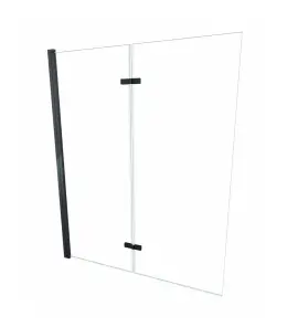 Alanad Jeziorak Parawan nawannowy 2-panelowy składany 100x150 Czarny SPW-002-100CZ