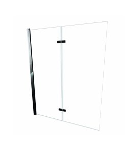 Alanad Jeziorak Parawan nawannowy 2-panelowy składany 120x150 Chrom SPW-002-120CH