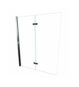 Alanad Jeziorak Parawan nawannowy 2-panelowy składany 120x150 Chrom SPW-002-120CH