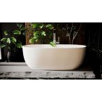 Alanad Otemma Wanna wolnostojąca 160x75 cm z przelewem szczelinowym biały AWW-006-160ZP WIETRZENIE MAGAZYNU 