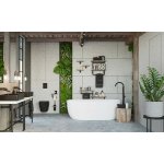 Alanad Otemma Wanna wolnostojąca 160x75 cm z przelewem szczelinowym biały AWW-006-160ZP WIETRZENIE MAGAZYNU 