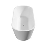 Alanad Rongbuk Evo Wanna wolnostojąca 137x75,5 cm z przelewem szczelinowym biały AWW-012-140ZP