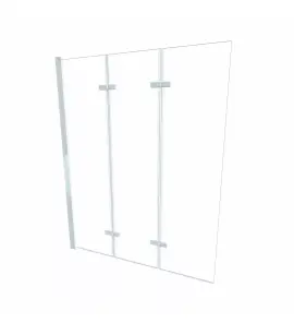 Alanad Sajno Parawan nawannowy 3-panelowy składany 120x150 biały SPW-003-120BI