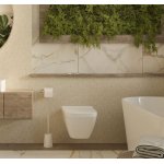 Alanad Siklawa Miska ścienna 48,5x36 cm bezrantowa z deską wolnoopadającą biała CMW-003