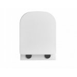 Alanad Siklawa Miska ścienna 48,5x36 cm bezrantowa z deską wolnoopadającą biała CMW-003