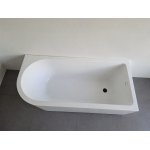      Alanad Upsala Prawa Wanna przyścienna 170x75 cm z przelewem szczelinowym Biały AWW-009-170ZP-P WYPRZEDAŻ EKSPOZYCJI !!!