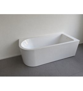      Alanad Upsala Prawa Wanna przyścienna 170x75 cm z przelewem szczelinowym Biały AWW-009-170ZP-P WYPRZEDAŻ EKSPOZYCJI !!!