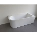      Alanad Upsala Prawa Wanna przyścienna 170x75 cm z przelewem szczelinowym Biały AWW-009-170ZP-P WYPRZEDAŻ EKSPOZYCJI !!!