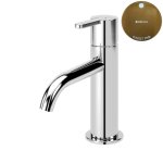 Bruma Leaf Bateria umywalkowa jednootworowa bez korka Sunset PVD 1670101PS