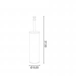 Allpe Harmony Szczotka WC stojąca stare złoto HA020BR