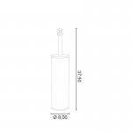 Allpe Harmony Szczotka WC stojąca chrom HA020