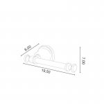 Allpe Harmony Uchwyt na papier stare złoto HA019BR