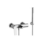 Alpi Ginger Bateria wannowo-prysznicowa natynkowa z zestawem prysznicowym Chrom GN 99801CR