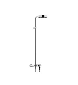 Alpi Ginger Zestaw termostatyczny prysznicowy z deszczownicą Ø 190 mm na kolumnie Chrom GN 99RM2151CR