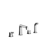Alpi Gum Bateria wannowo-prysznicowa 4-otworowa z zestawem prysznicowym Chrom GUM M27D31174CR