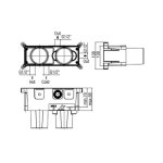 Alpi Gum Element podtynkowy baterii termostatycznej 2-drożny INC2 L163