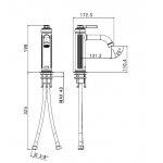 Alpi Le Grand Bateria umywalkowa jednootworowa chrom LG14176/SCR