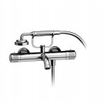   Alpi Le Grand Bateria wannowa natynkowa z zestawem prysznicowym chrom LG14100CR