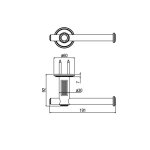   Alpi Le Grand Uchwyt na papier toaletowy Chrom LG020CR W MAGAZYNIE!!