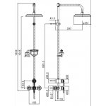   Alpi Le Grand Zestaw prysznicowy chrom LG14RM2251CR