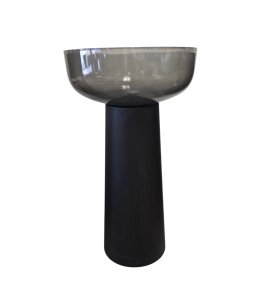      Antonio Lupi Albume10 Umywalka kolor Fume Ø48 cm + postument Albume30 kolor Rovere Thermo Albume10 Fume+Albume30/RT  W MAGAZYNIE