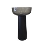      Antonio Lupi Albume10 Umywalka kolor Fume Ø48 cm + postument Albume30 kolor Rovere Thermo Albume10 Fume+Albume30/RT  W MAGAZYNIE