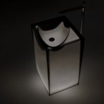     Antonio Lupi Astro Umywalka wolnostojąca 45x50 cm z podświetleniem LED Fume ASTROWFUME