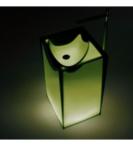     Antonio Lupi Astro Umywalka wolnostojąca 45x50 cm z podświetleniem LED Bottiglia ASTROWBOTTIGLIA
