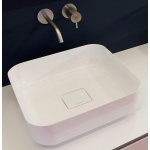 Antonio Lupi Bolo Umywalka Stawiana na blacie 40x40 cm biała BOLOMOOD40