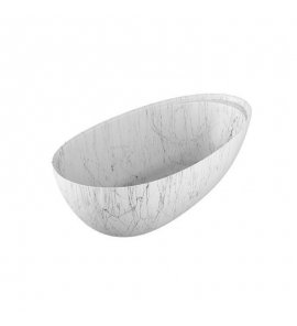 Antonio Lupi Eclipse Wanna wolnostojąca 185x95,5 cm Marmo Carrara ECLIPSEMC