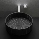 Antonio Lupi Fonte Umywalka stawiana na blat Ø 45 cm Marmo Carrara FONTE