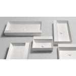 Antonio Lupi GestoMood Umywalka ścienna/stawiana na blacie 50x126 cm Biały GESTOMOOD126