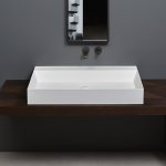 Antonio Lupi GestoMood Umywalka ścienna/stawiana na blacie 50x126 cm Biały GESTOMOOD126