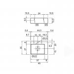 Antonio Lupi GraffioMood Umywalka ścienna/stawiana na blacie 35x45 cm Biały GRAFFIOM45